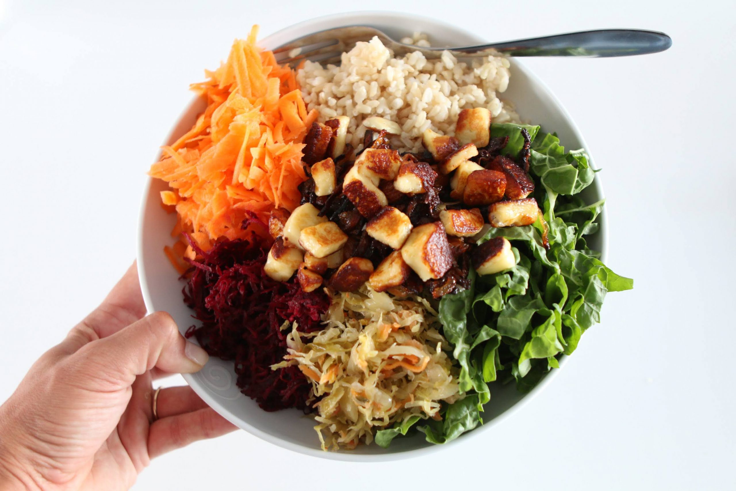 healthy vegetarian rice bowl