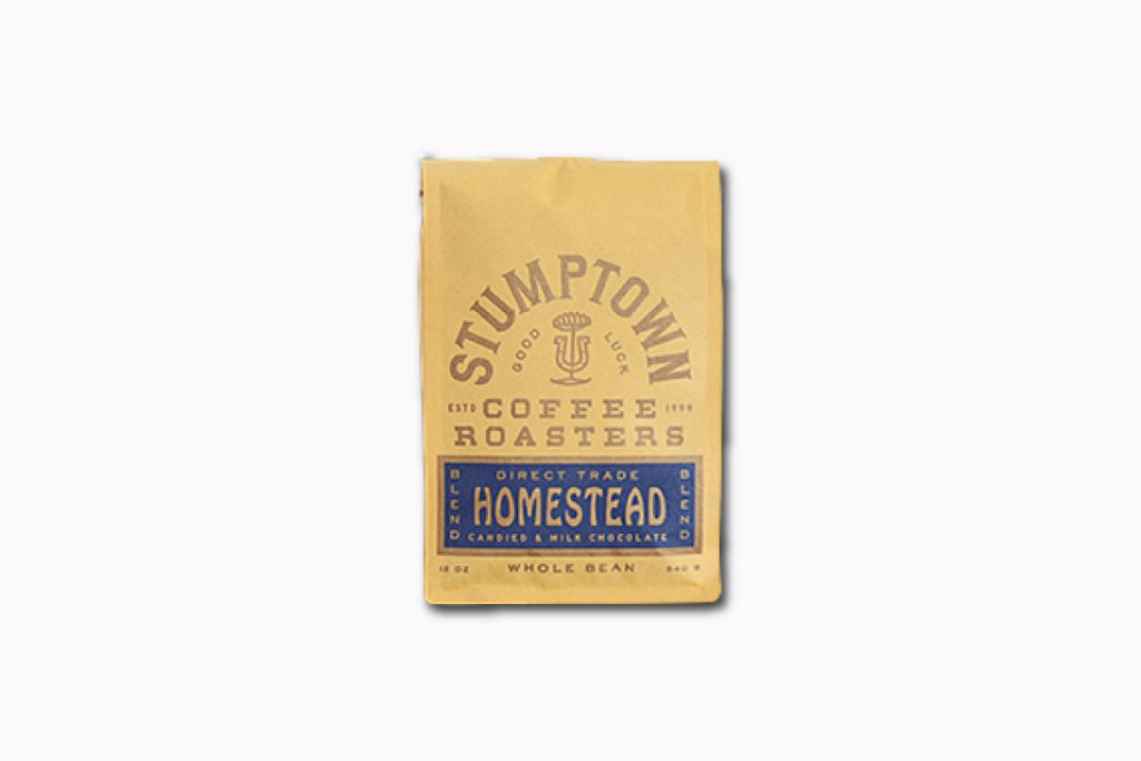 A bag of Stumptown coffee